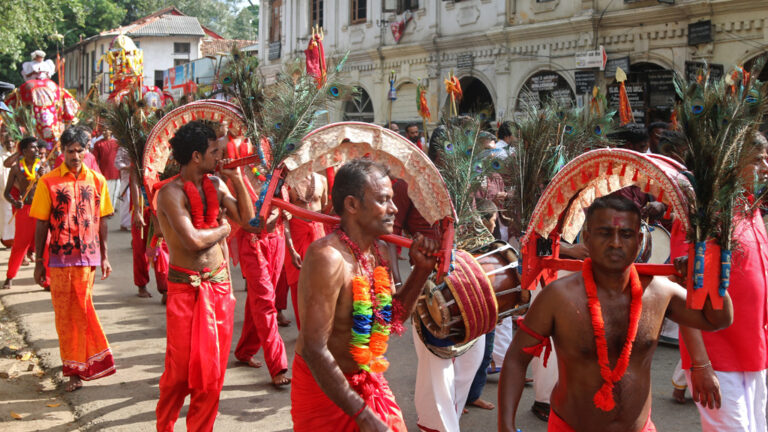 A Kavadi Dancer in Sri Lanka